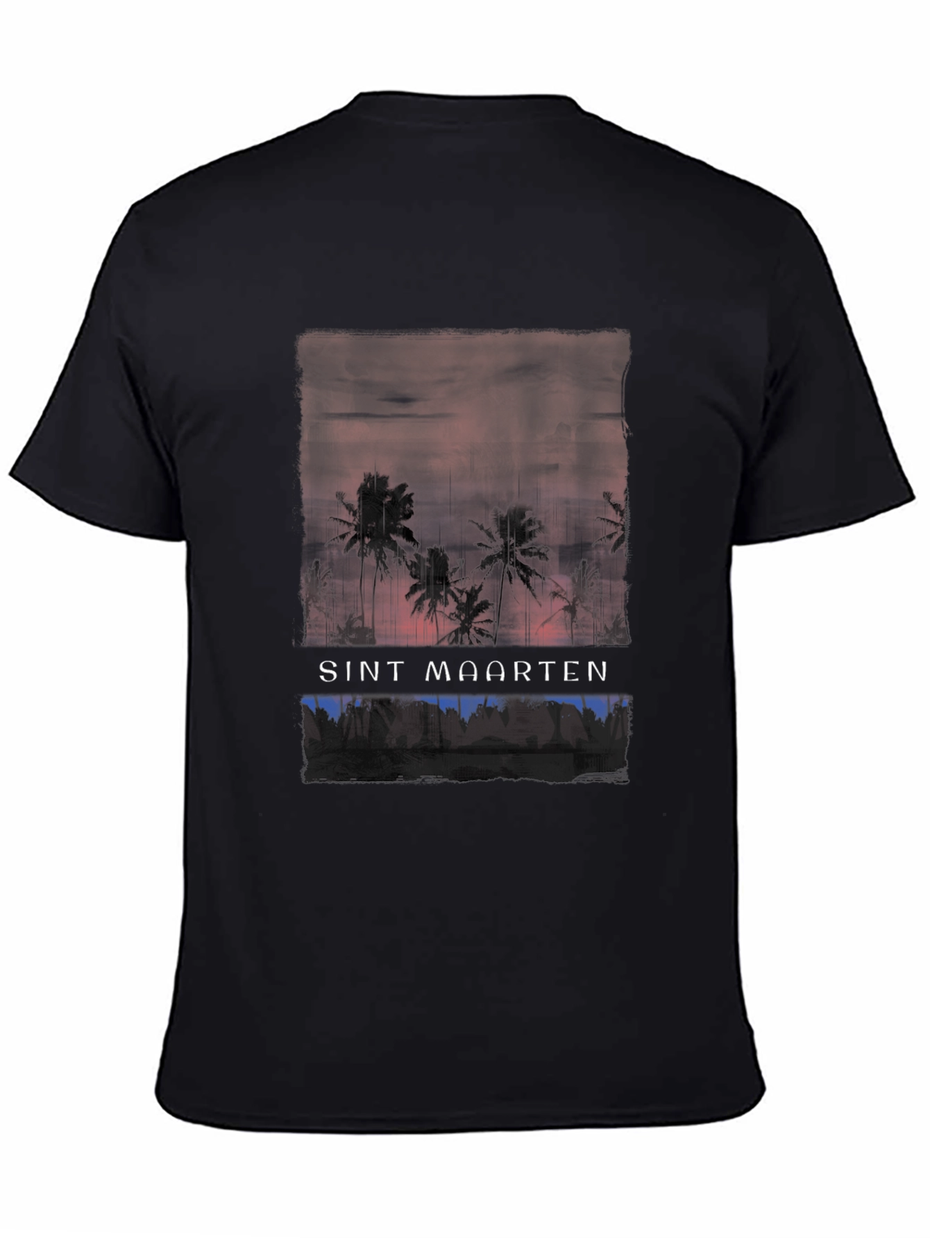 Sint Maarten Palm Tree Graphic T-Shirt