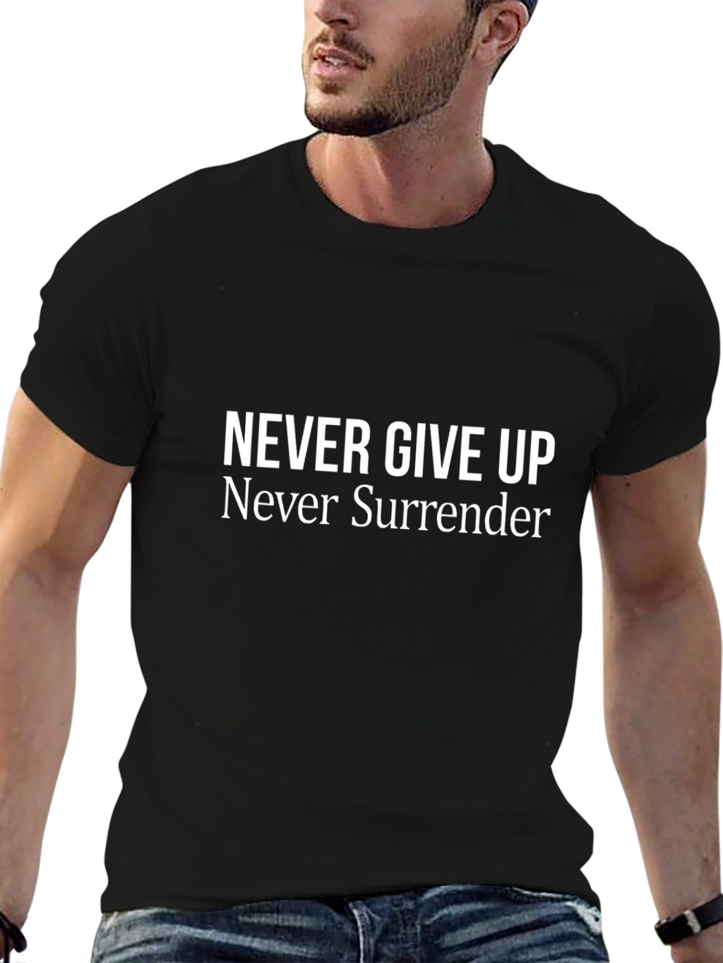Never Give Up Graphic T-Shirt