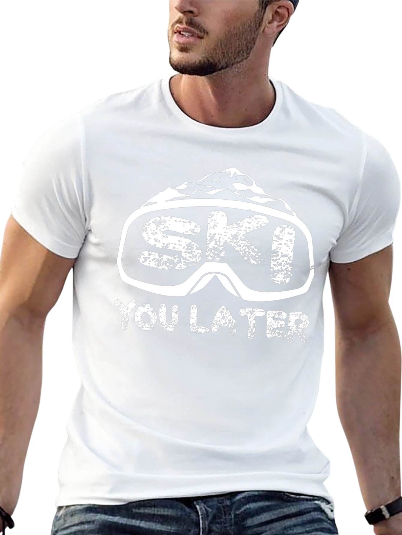 Ski You Later Black T-Shirt