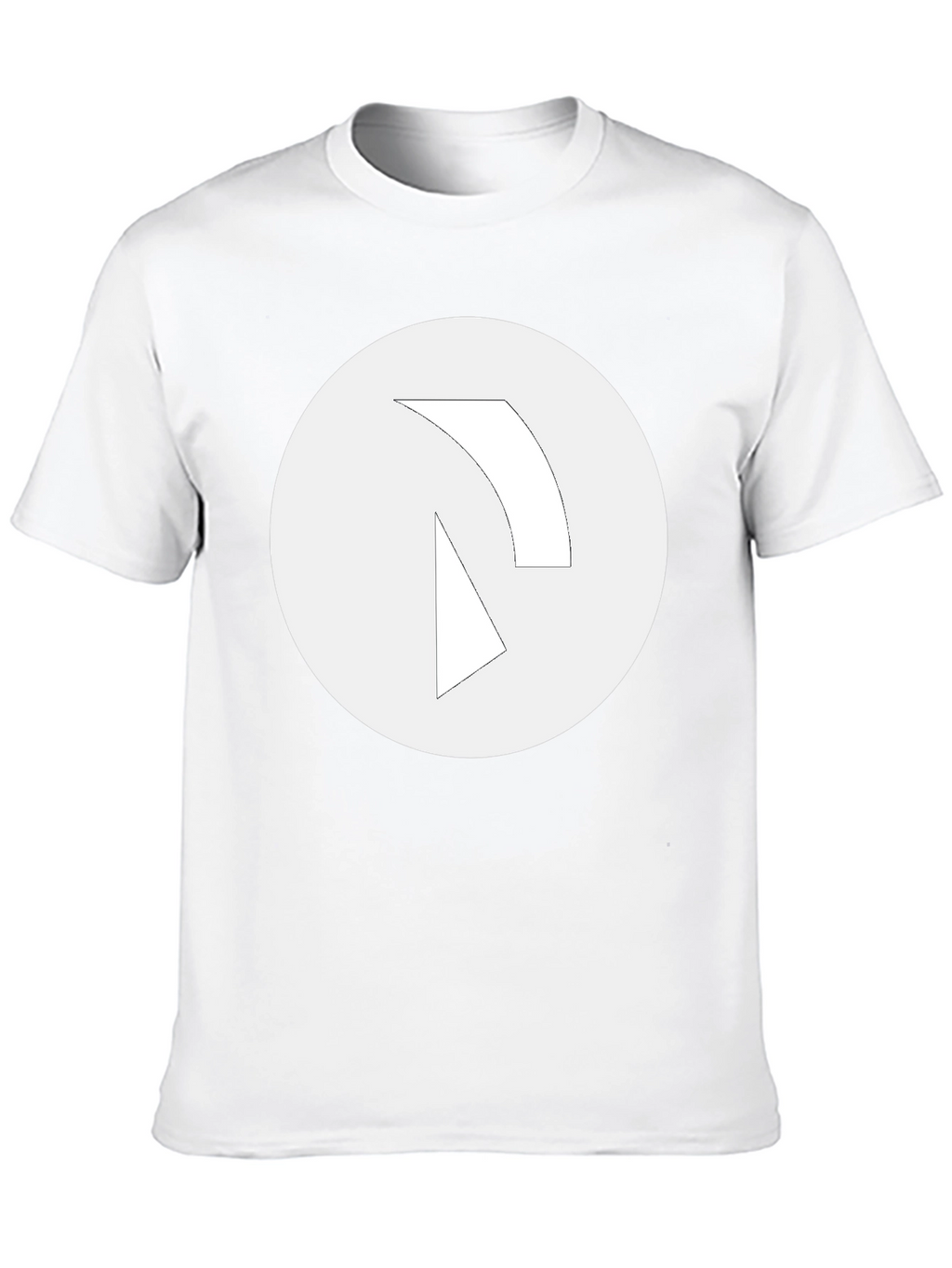 Minimalist Graphic Tee - Black Cotton Blend