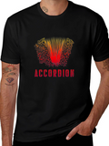 Accordion Graphic Black T-Shirt