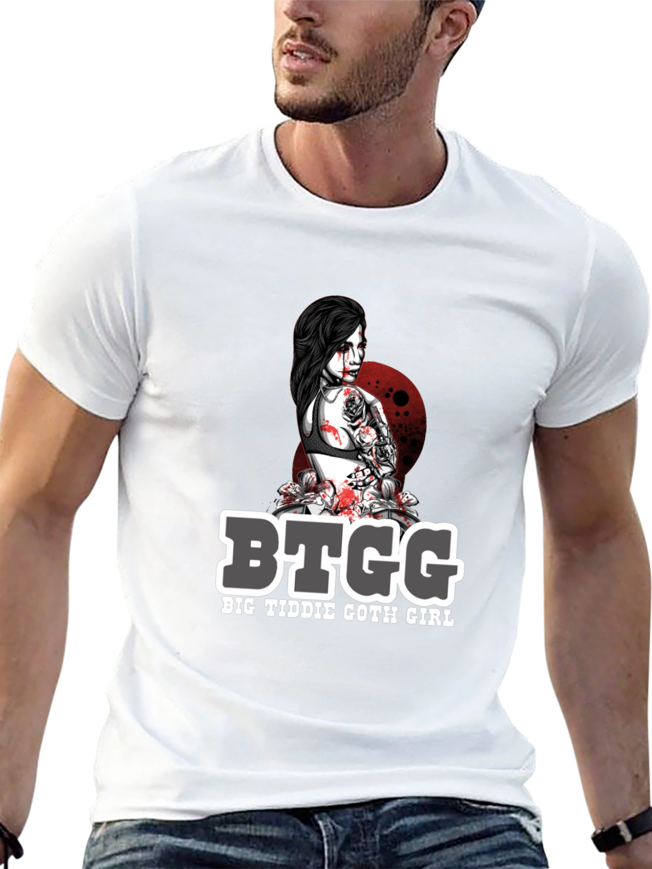 BTGG Big Tiddie Goth Girl Graphic Tee - Black
