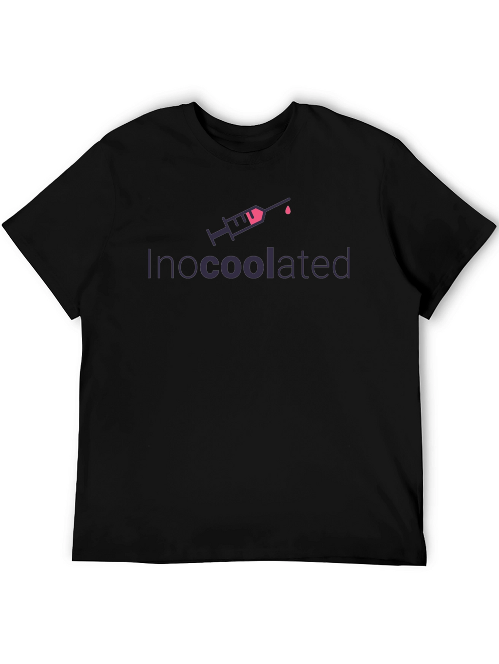 Inocoolated Black T-Shirt - Funny Vaccine Tee