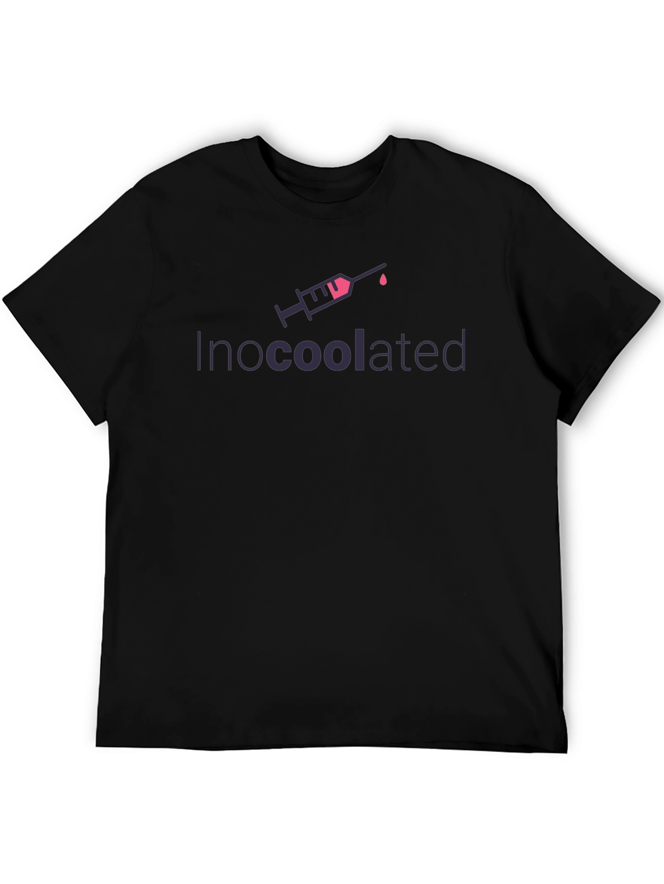 Inocoolated Black T-Shirt - Funny Vaccine Tee