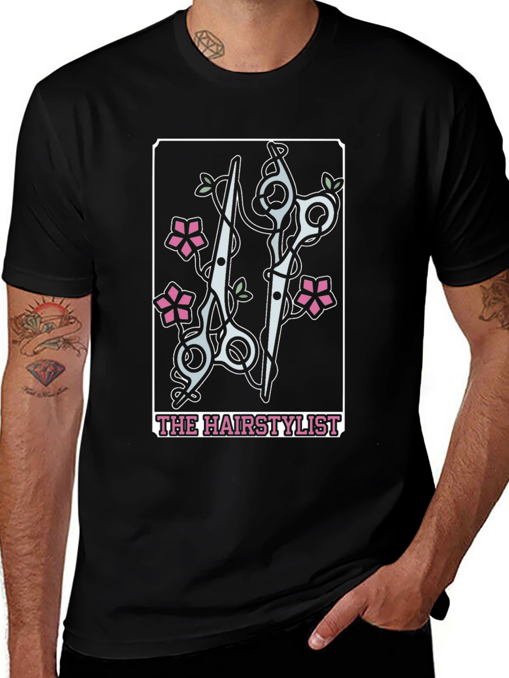 The Hairstylist Tarot Card Graphic T-Shirt
