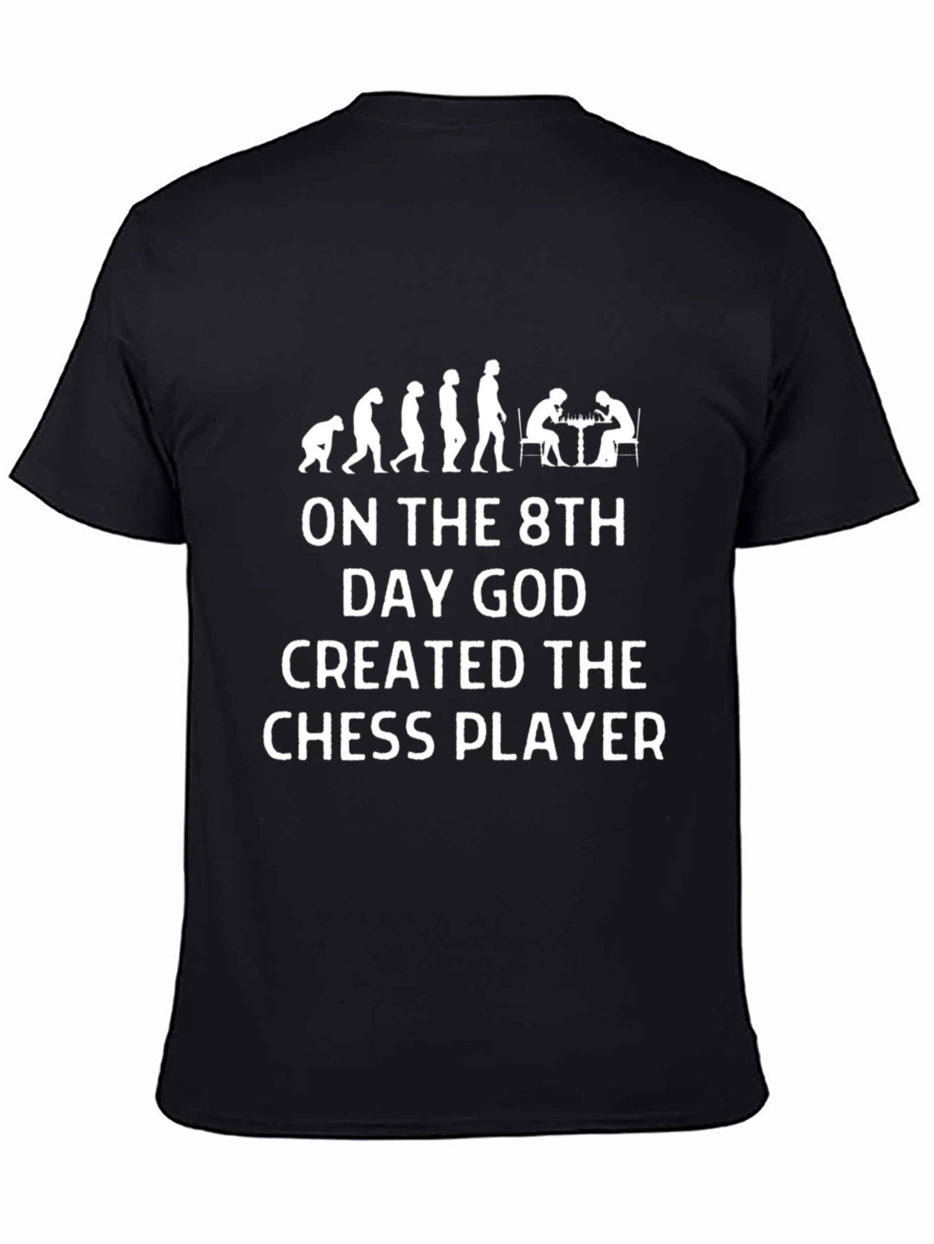Chess Player Evolution Graphic T-Shirt - Novelty Tee