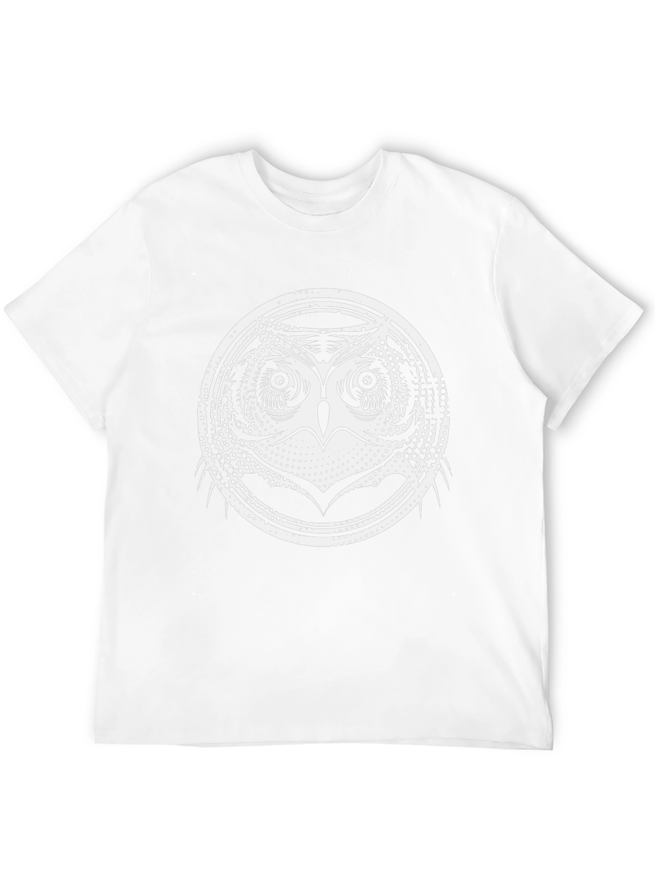 Cool Owl Graphic Print Black T-Shirt
