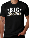 Big Brother Graphic Tee - Black Cotton Blend