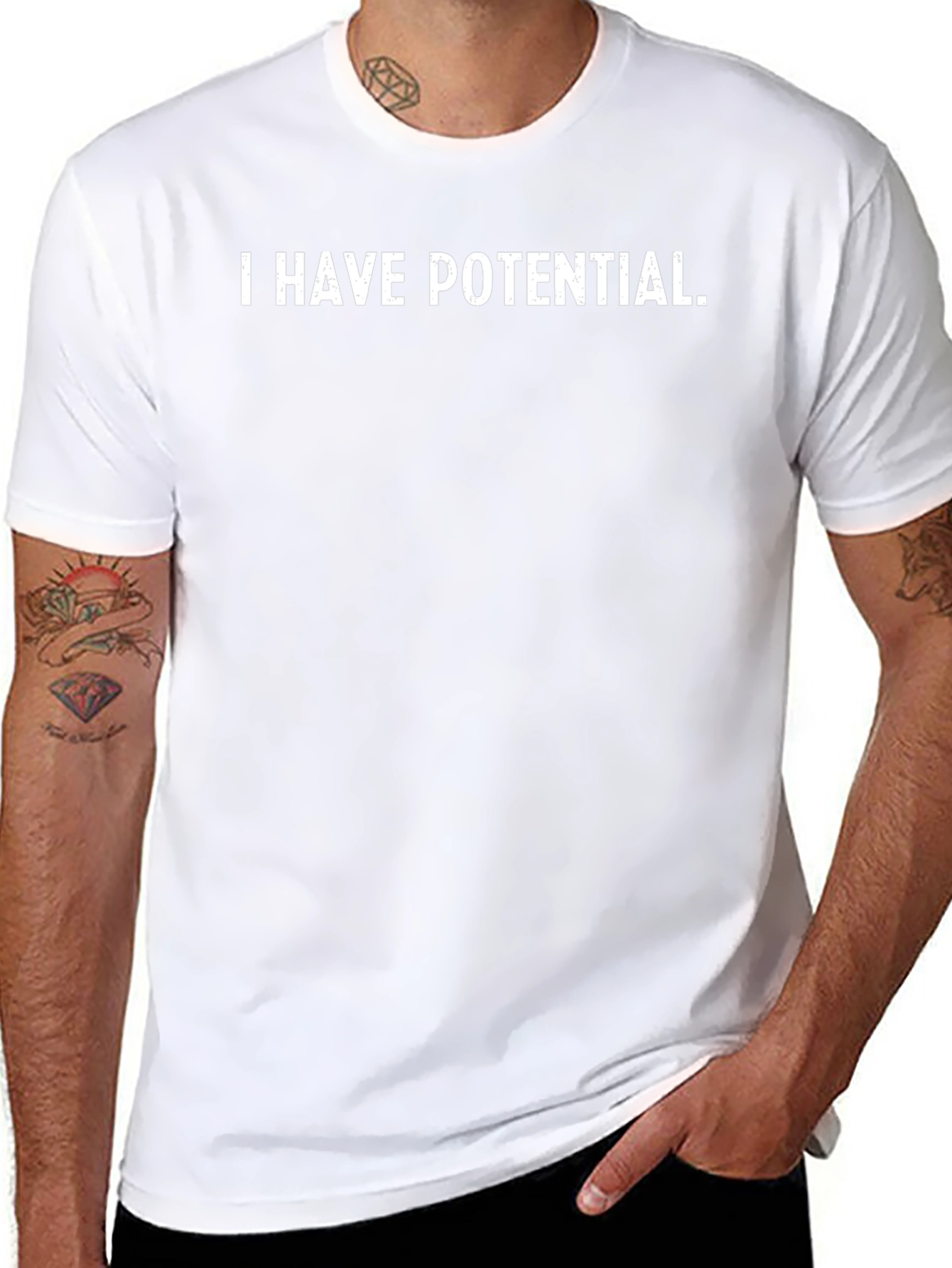 I Have Potential Black Graphic Tee