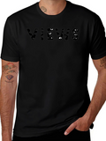 Views Graphic Print Mens Black T-Shirt