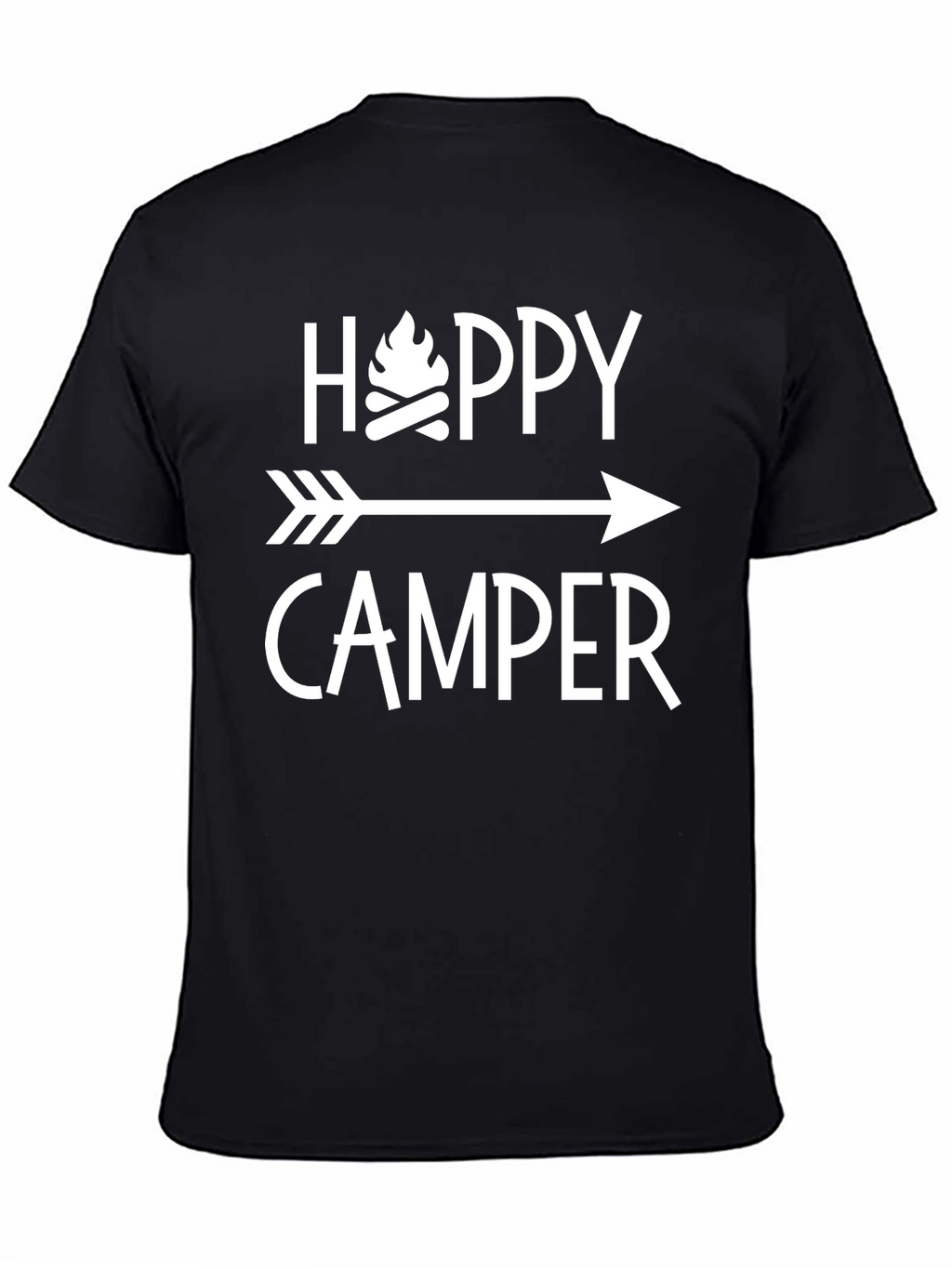 Happy Camper Graphic Tee - Camping Arrow Shirt