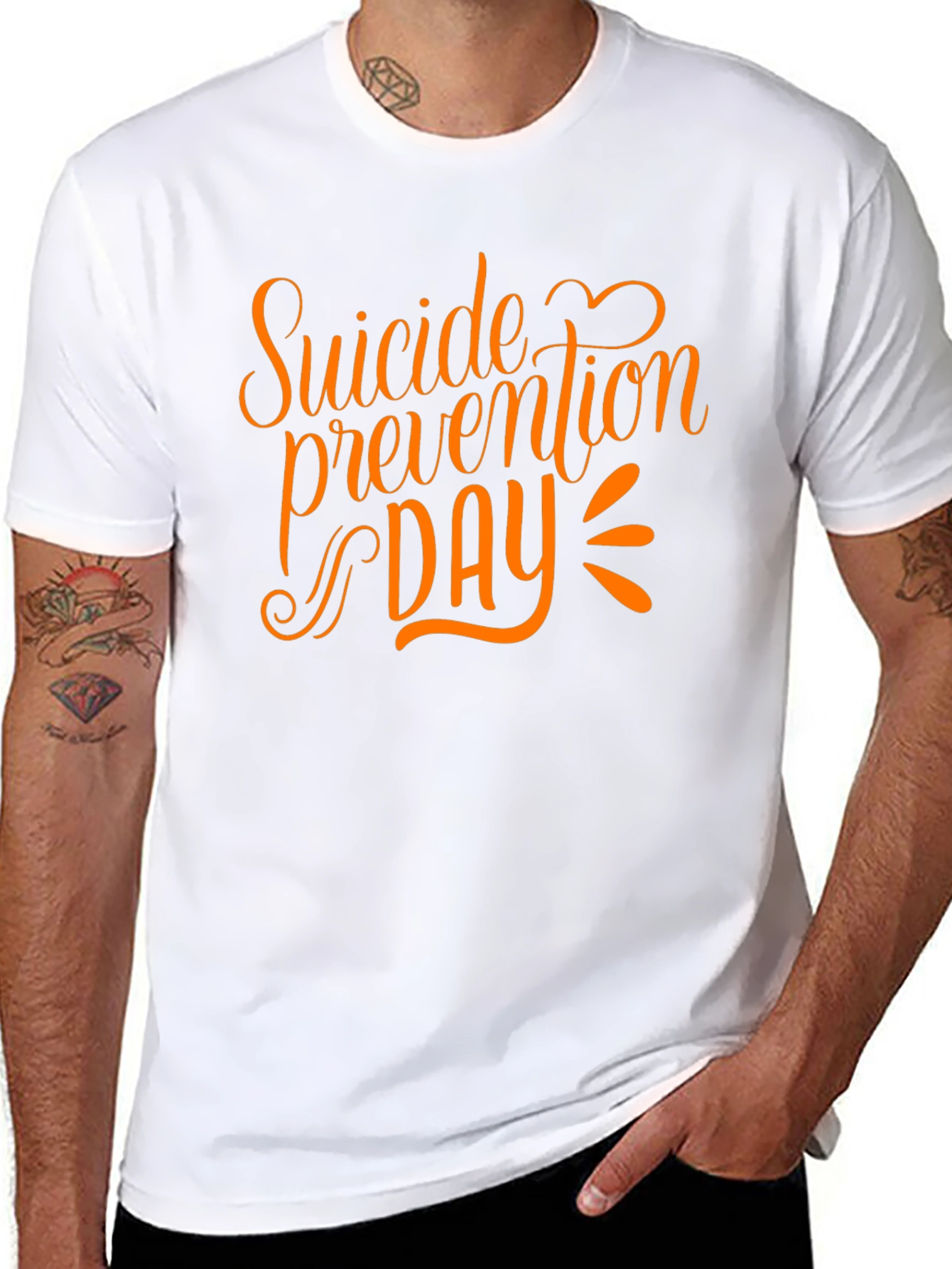 Suicide Prevention Day Graphic Tee - Black