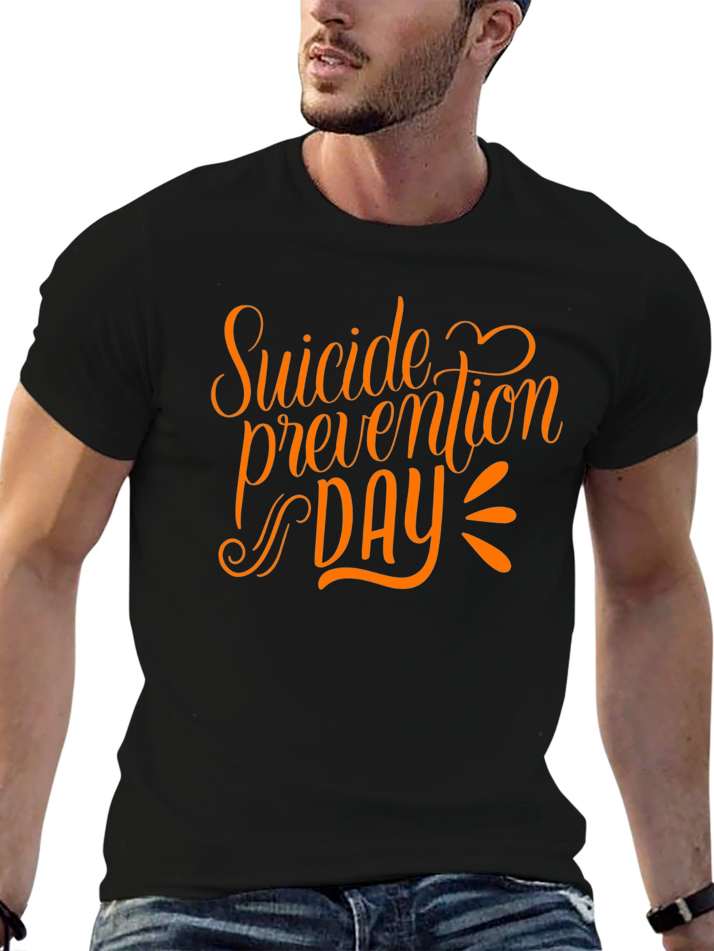 Suicide Prevention Day Graphic Tee - Black