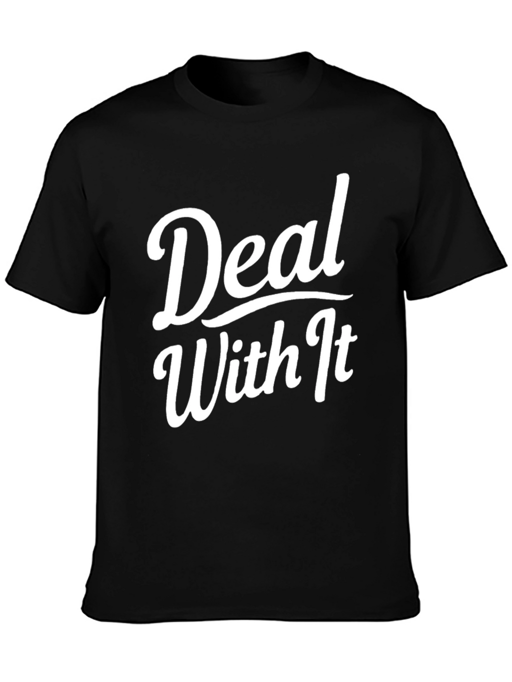 Deal With It Graphic Tee - Black