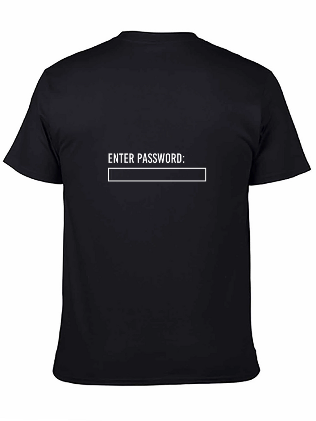 Enter Password Graphic T-Shirt - Black