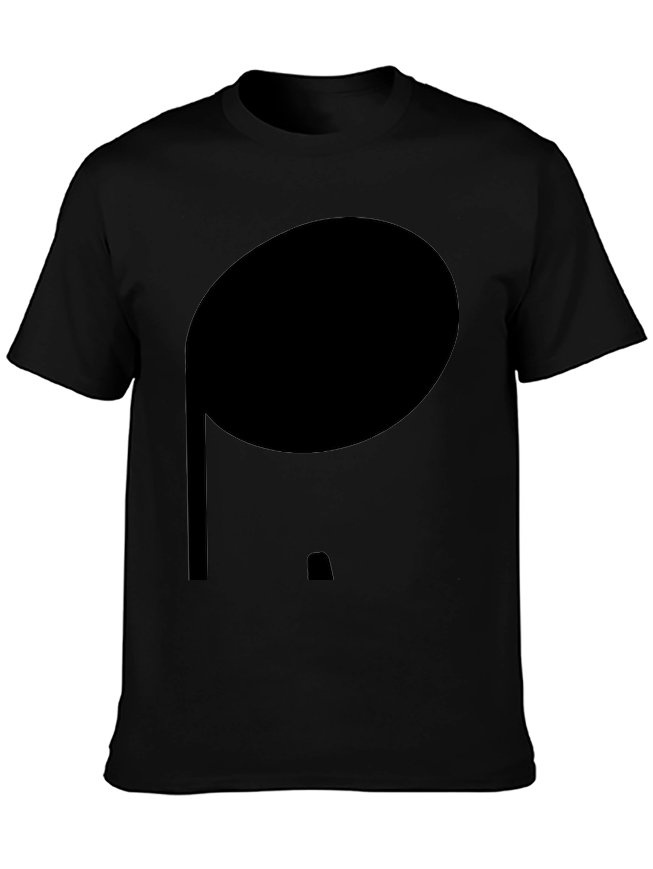 Minimalist Black Cotton Tee