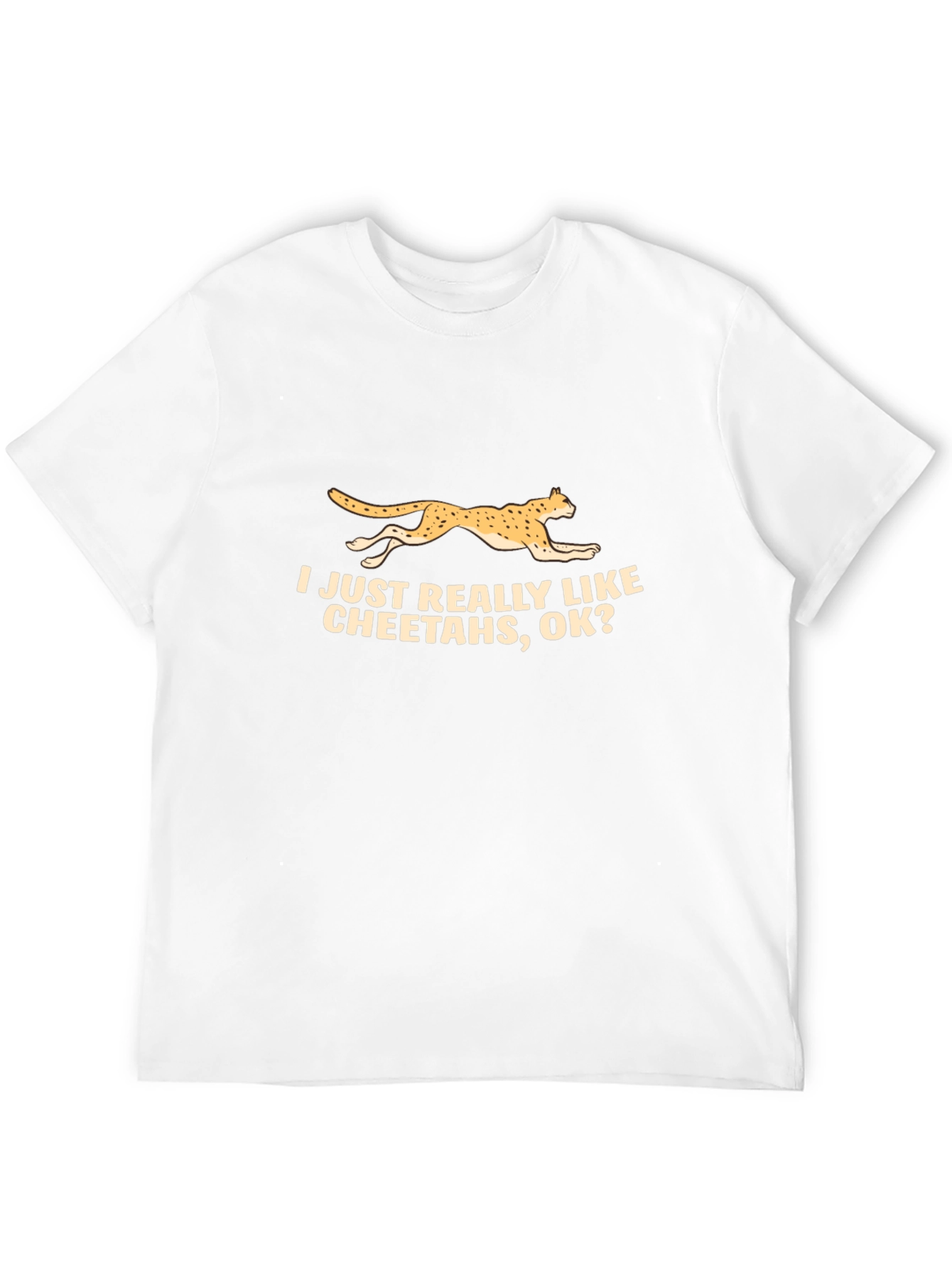 Cheetah Lover Black T-Shirt - Funny Animal Tee