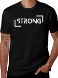 Strong Graphic Black T-Shirt
