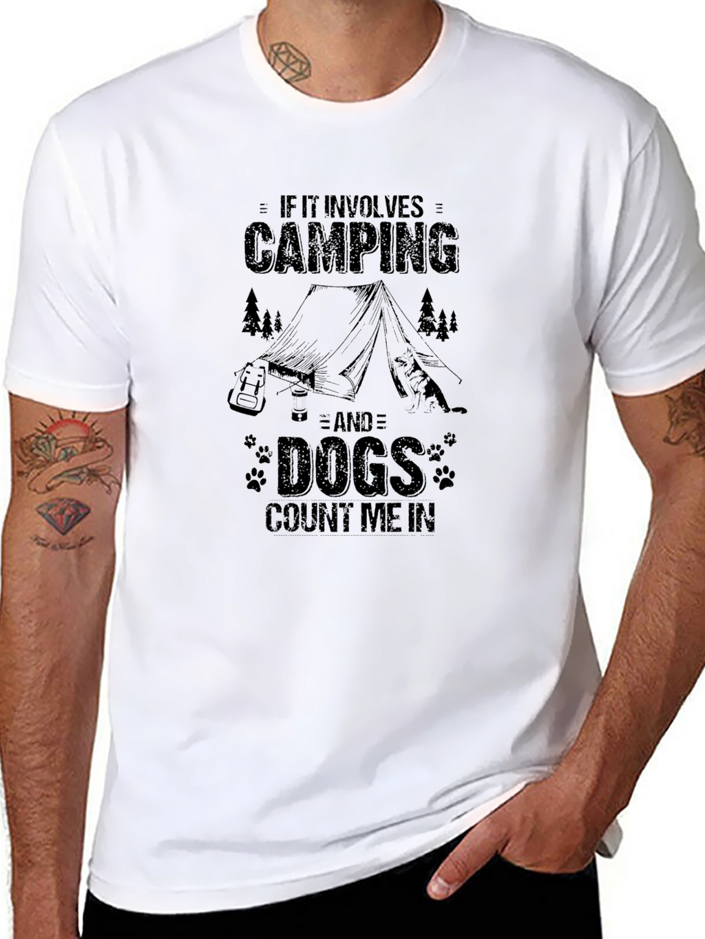 Camping & Dogs T-Shirt: Count Me In!