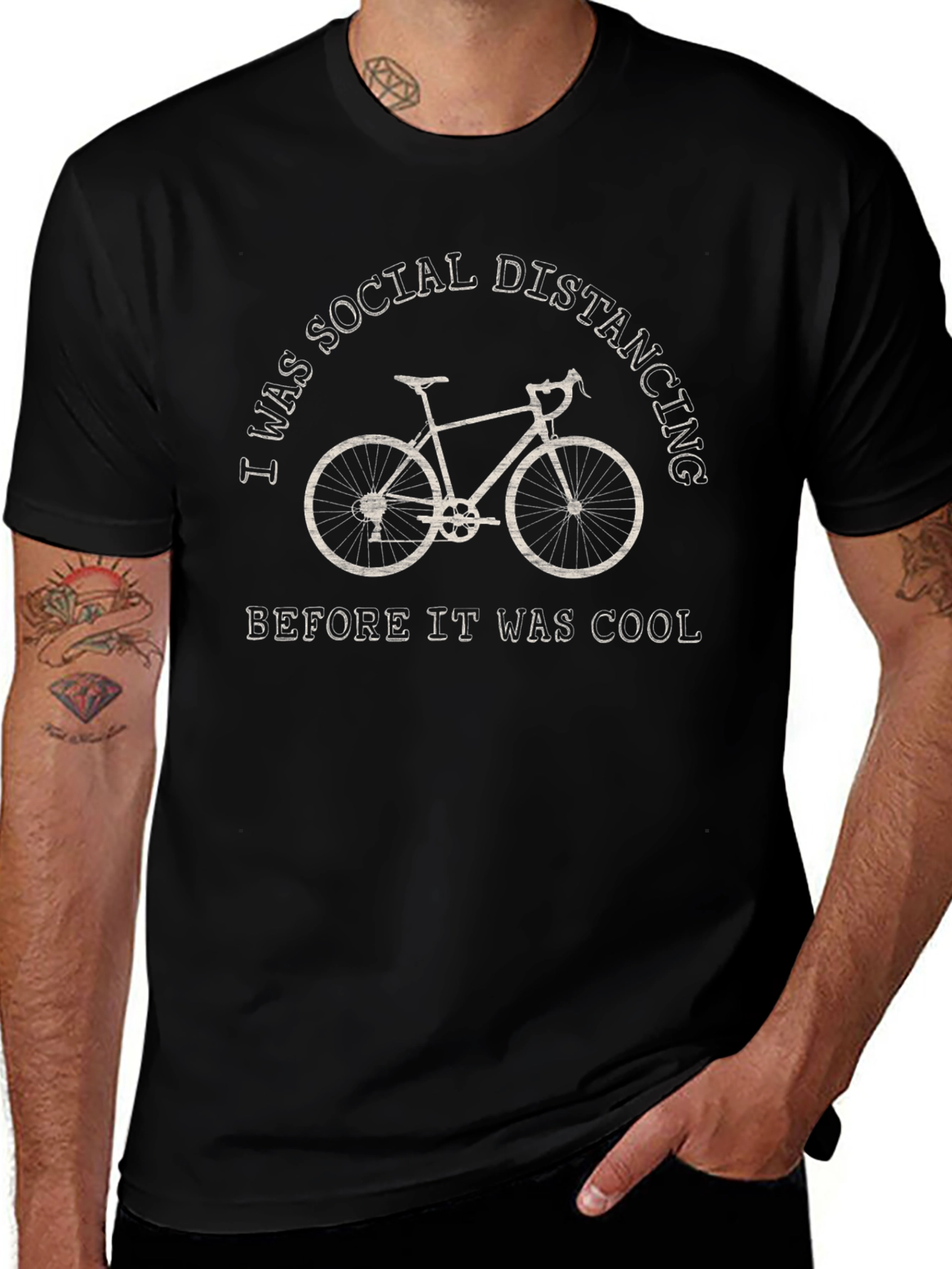 Social Distancing Bike T-Shirt