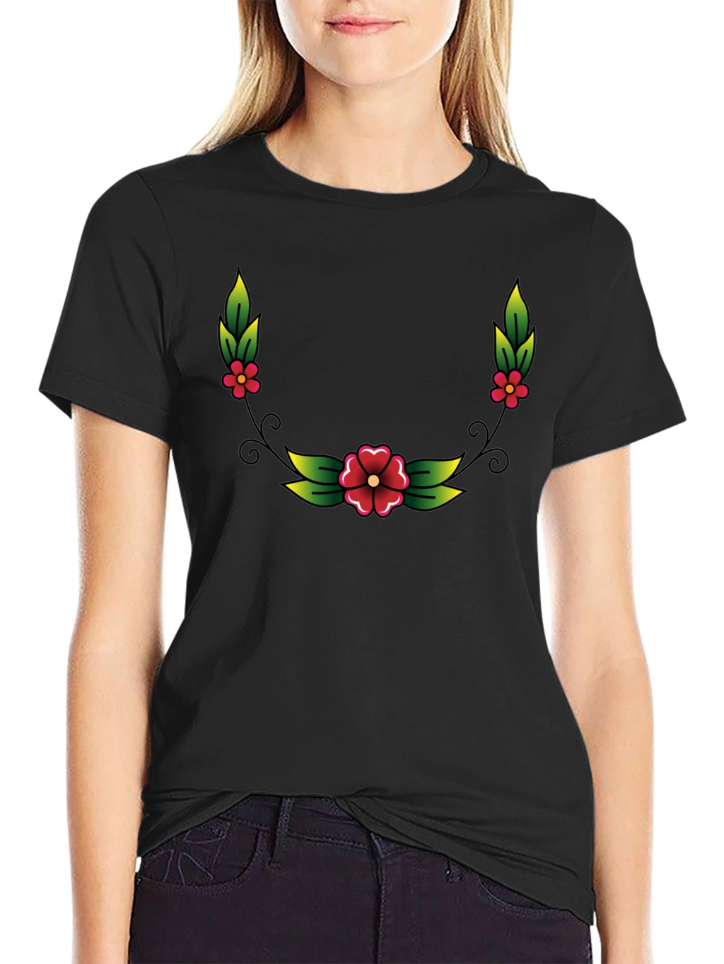 Floral Crew Neck T-Shirt