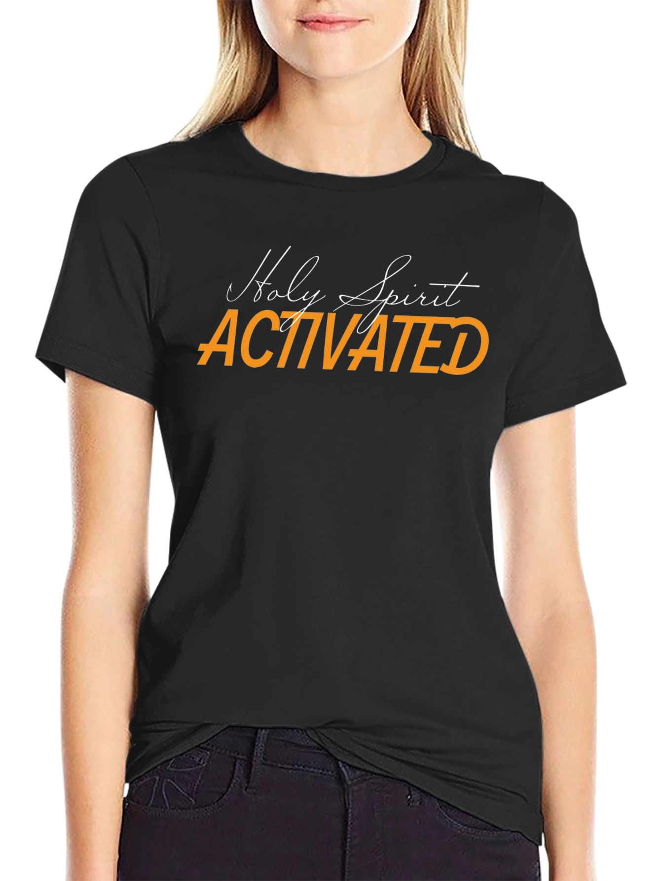 Holy Spirit Activated Black T-Shirt
