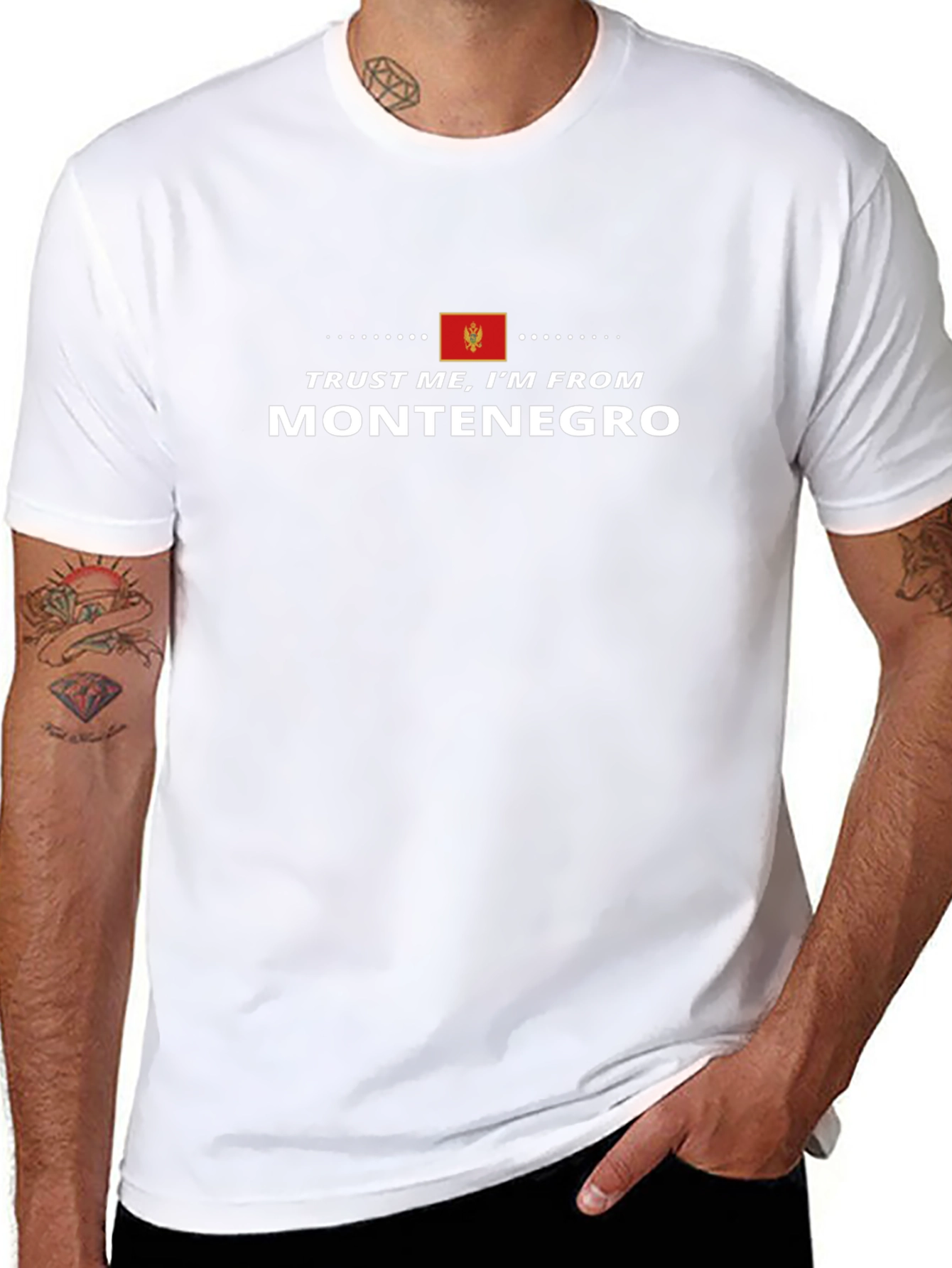 Trust Me Im From Montenegro - Black T-Shirt
