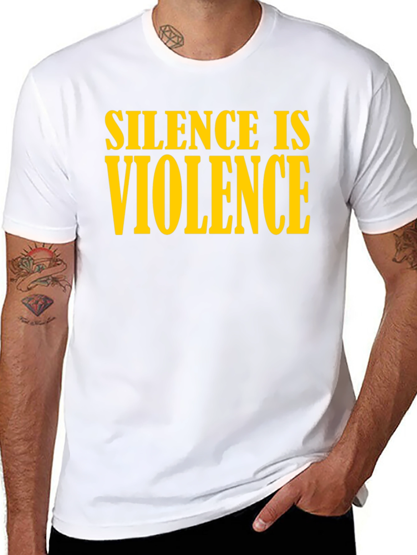 Silence is Violence Graphic Tee - Black