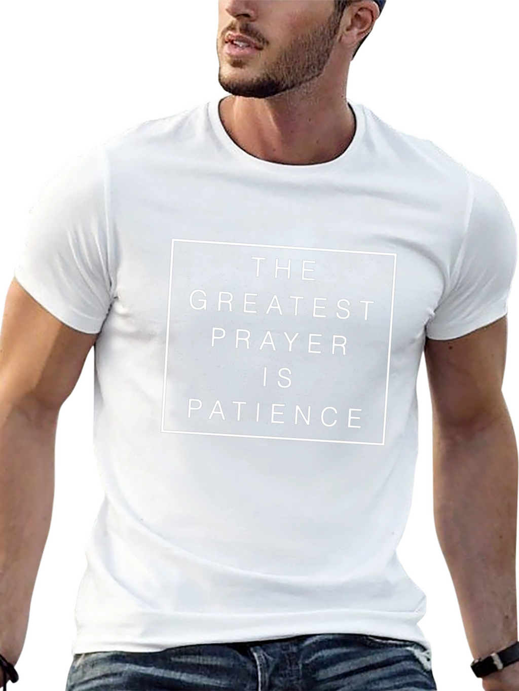 Greatest Prayer is Patience Black T-Shirt