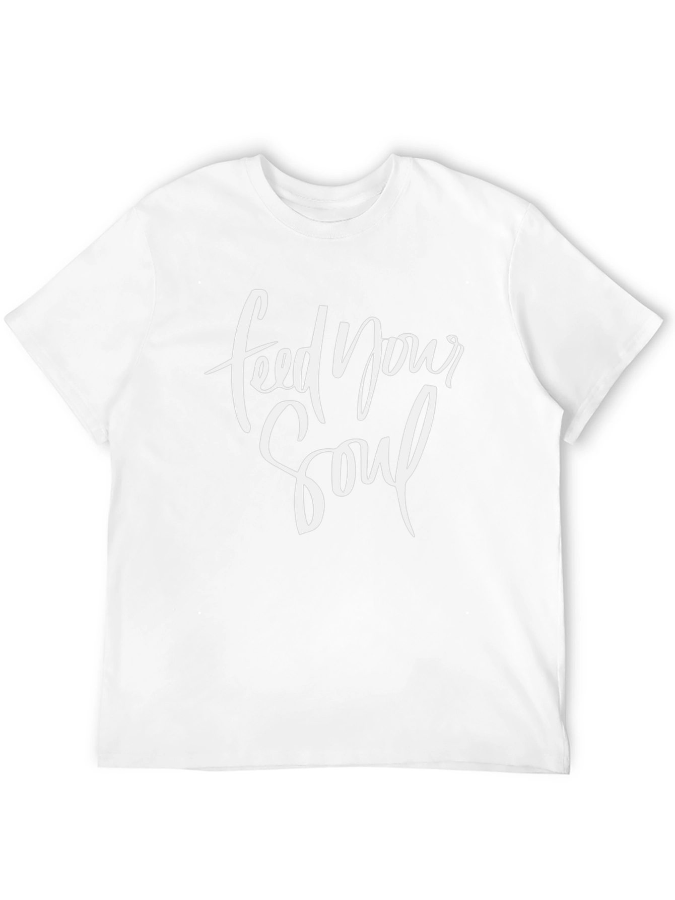 Feed Your Soul Graphic Tee - Black Cotton T-Shirt