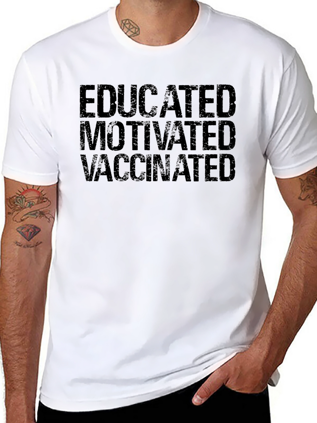 Educated Motivated Vaccinated T-Shirt