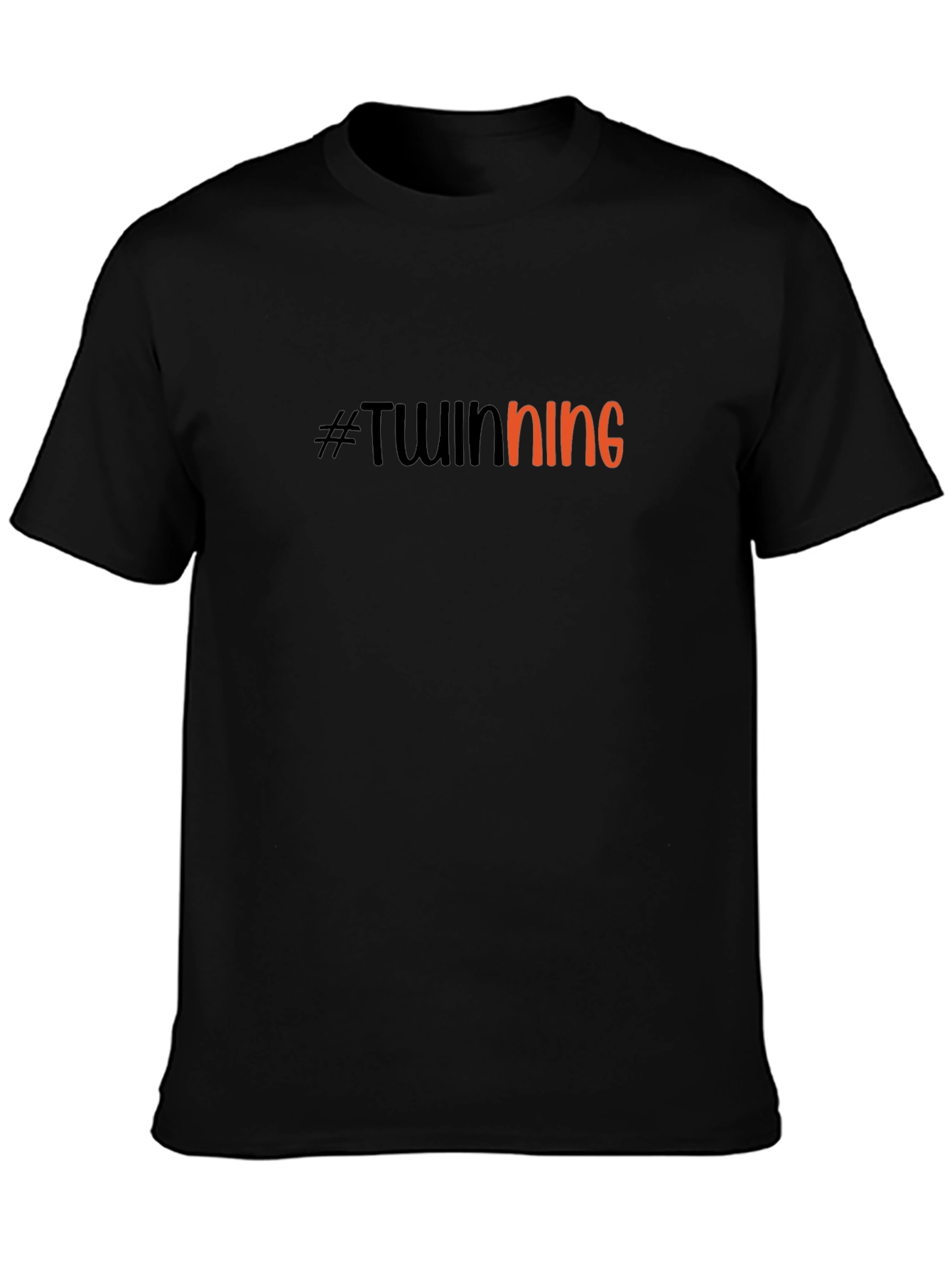 #Twinning Black T-Shirt - Perfect for Matching Outfits!