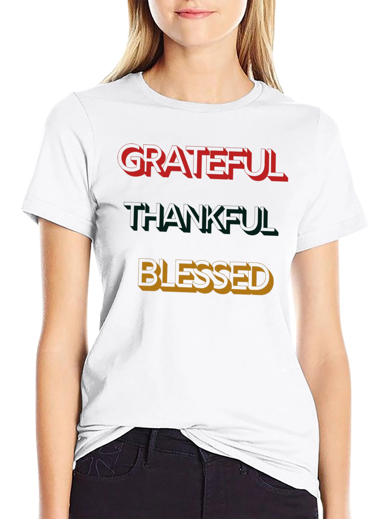 Grateful Thankful Blessed T-Shirt