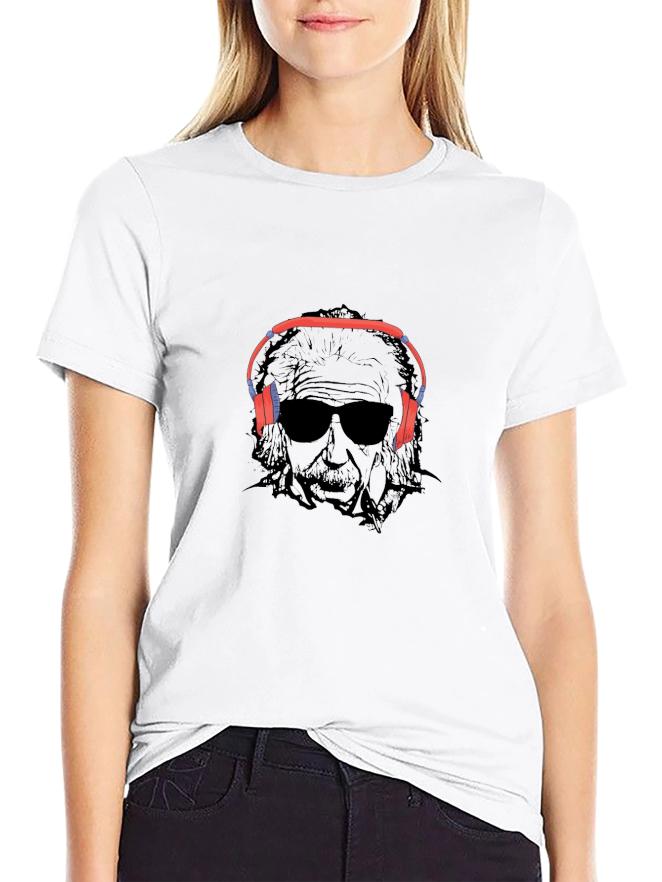 Einstein DJ Black T-Shirt