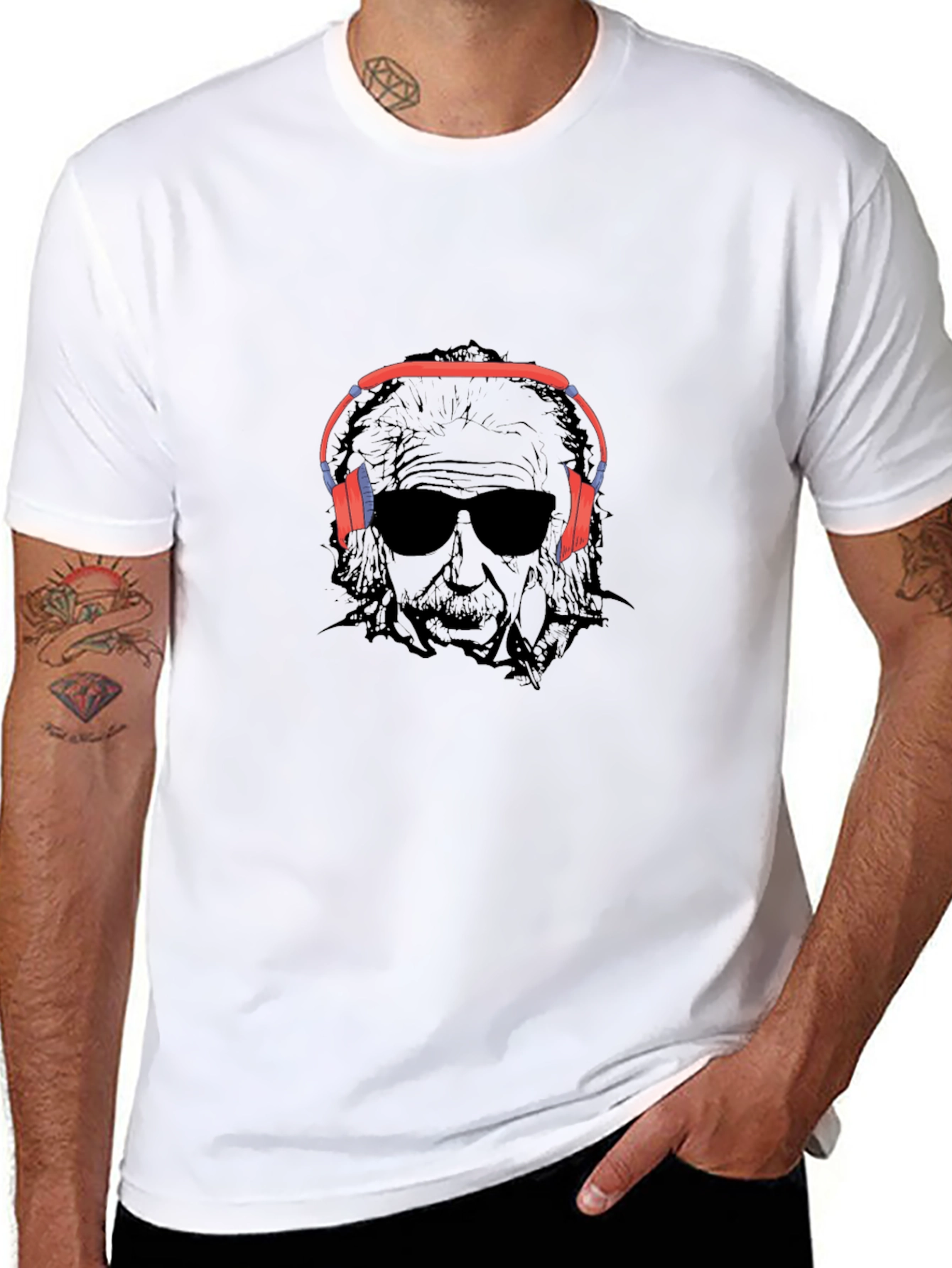 Einstein DJ Black T-Shirt