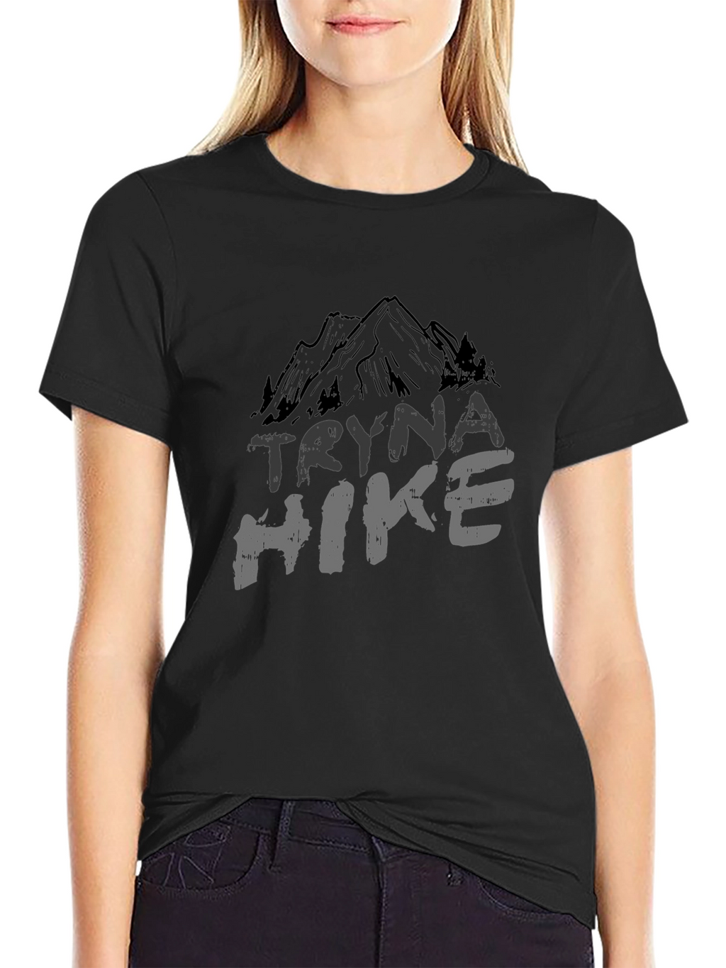 Tryna Hike Mountain Graphic Tee