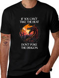 Dragon Heat Graphic Tee - Mens Black T-Shirt