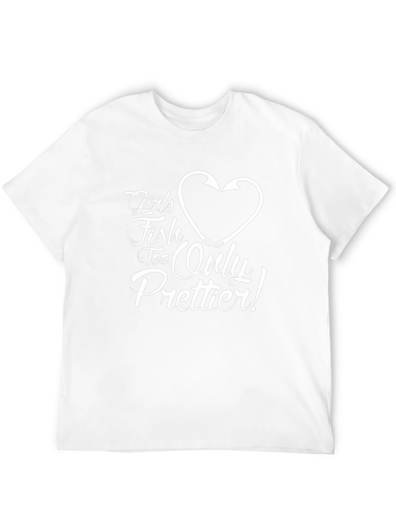 Girls Fish Too Only Prettier! Black T-Shirt