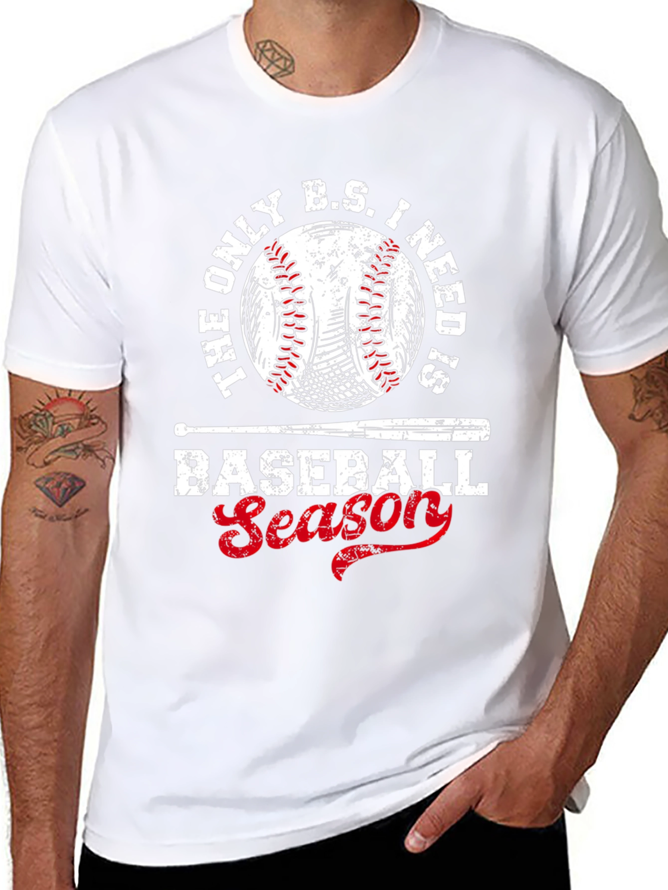 Baseball Season T-Shirt - The Only B.S. I Need