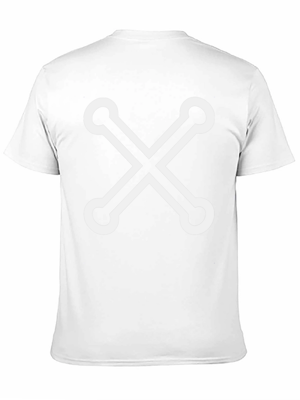 Stylish Black Tee with Unique X Design