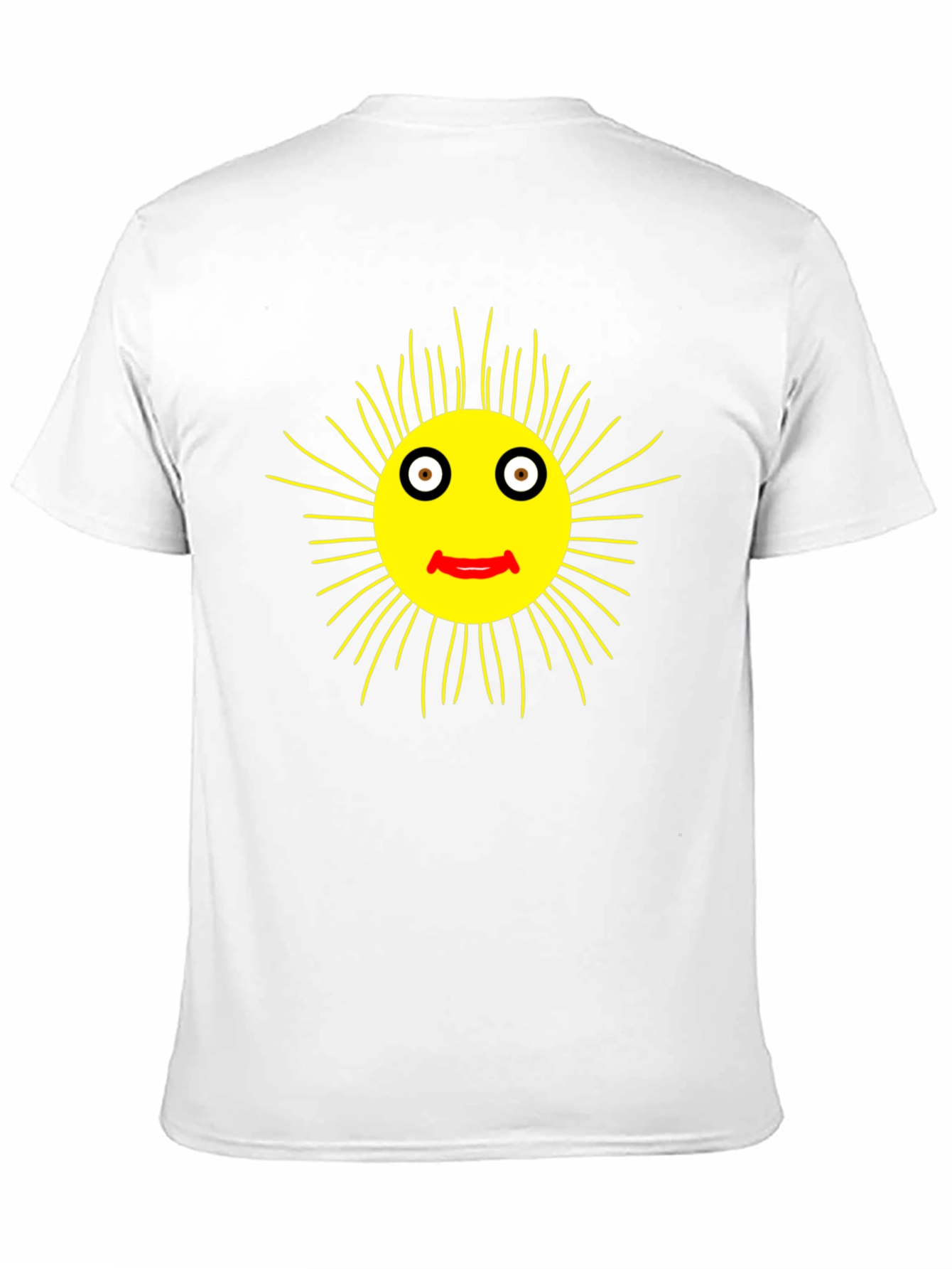 Smiling Sun Graphic Black T-Shirt - Casual Comfort