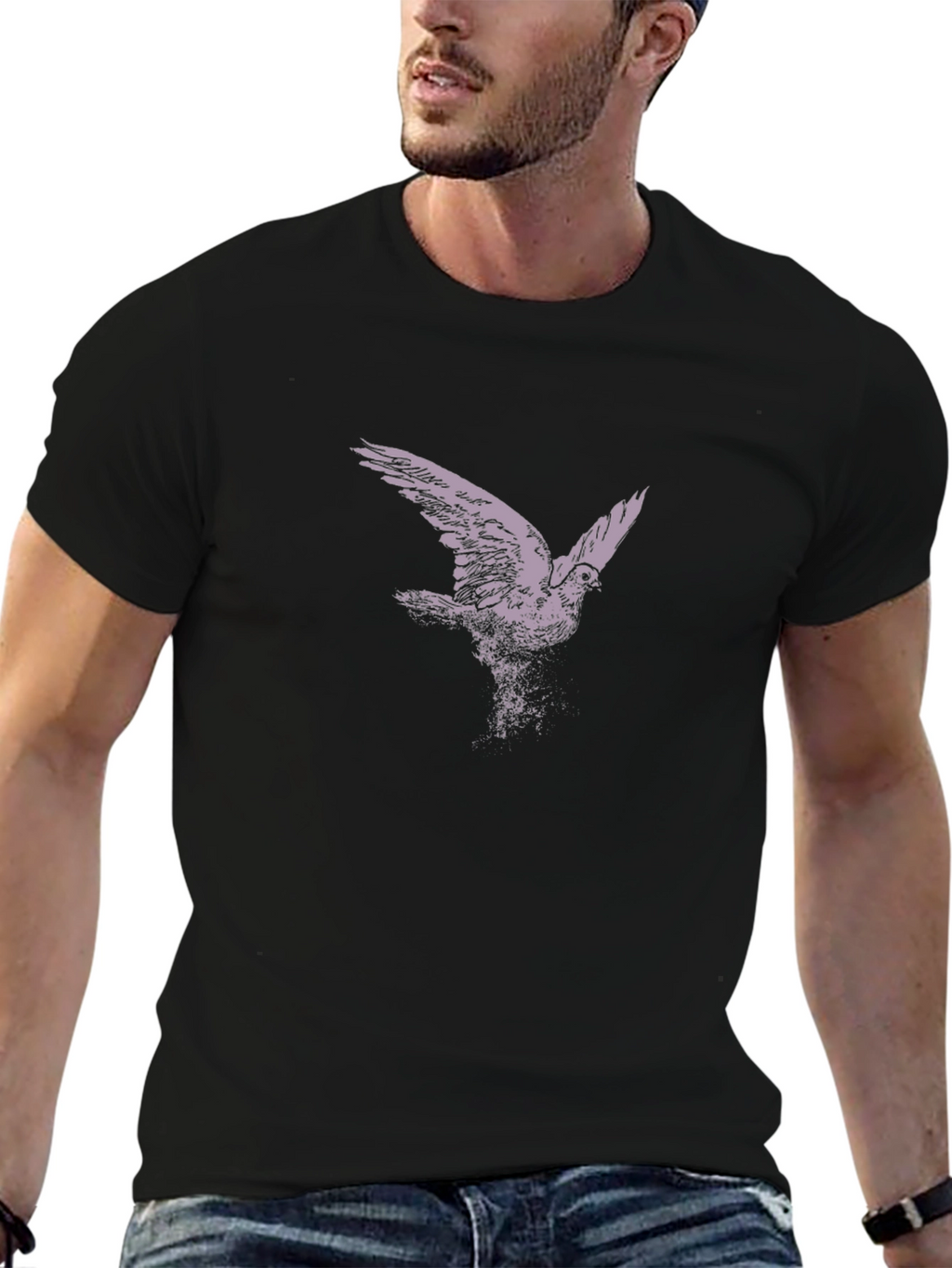 Black Bird Graphic Tee - Stylish & Unique