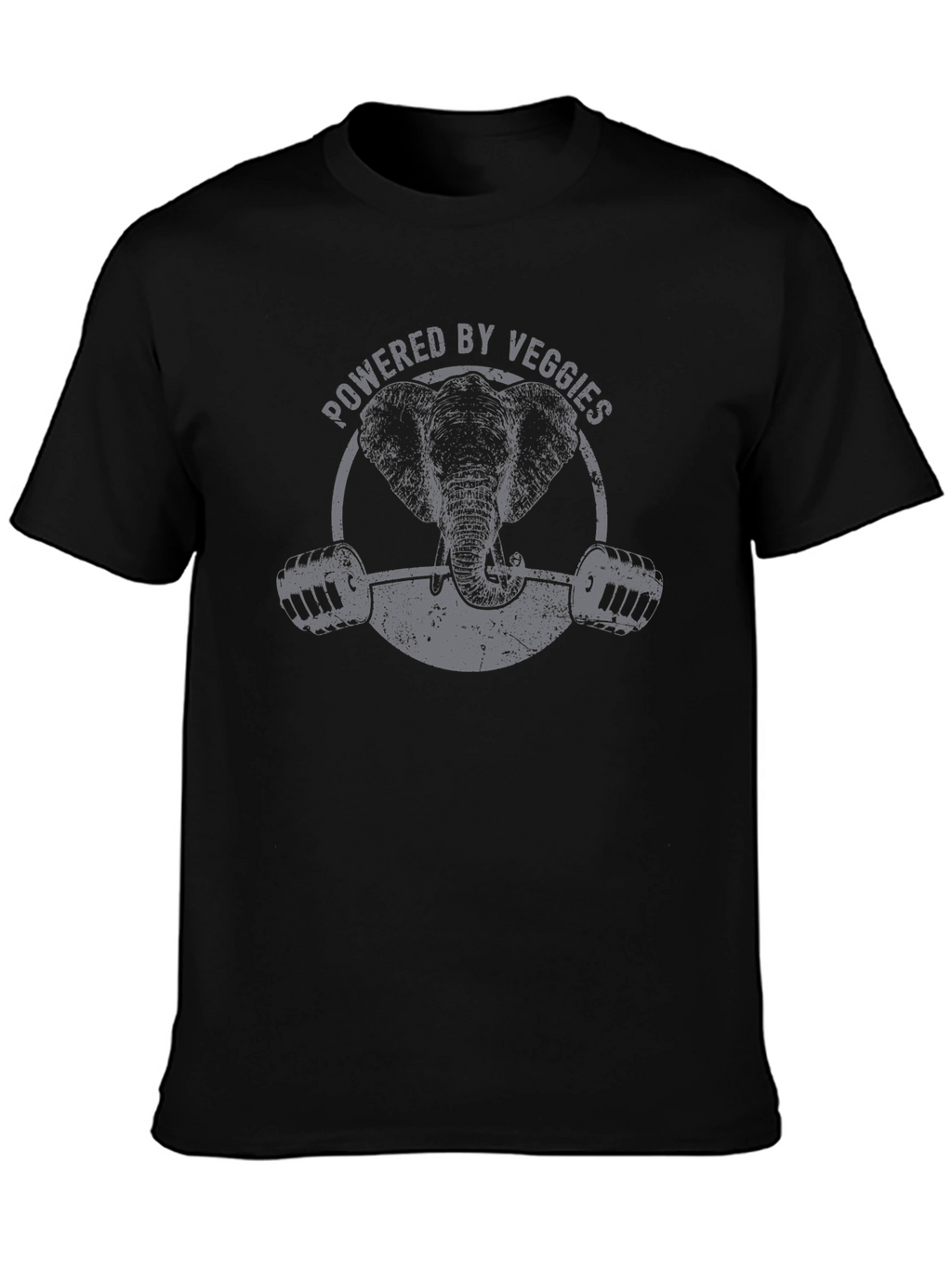 Powered By Veggies Elephant Gym T-Shirt