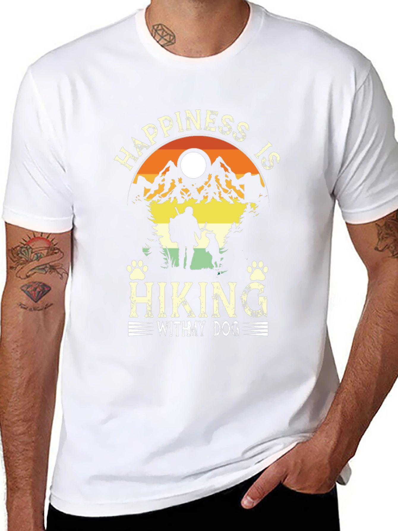 Happiness is Hiking with My Dog T-Shirt