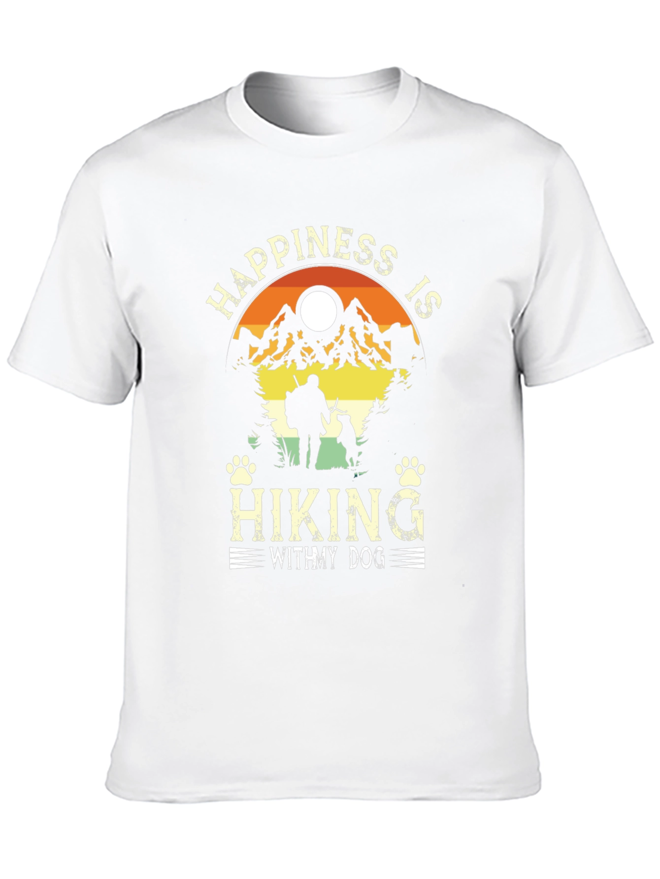 Happiness is Hiking with My Dog T-Shirt