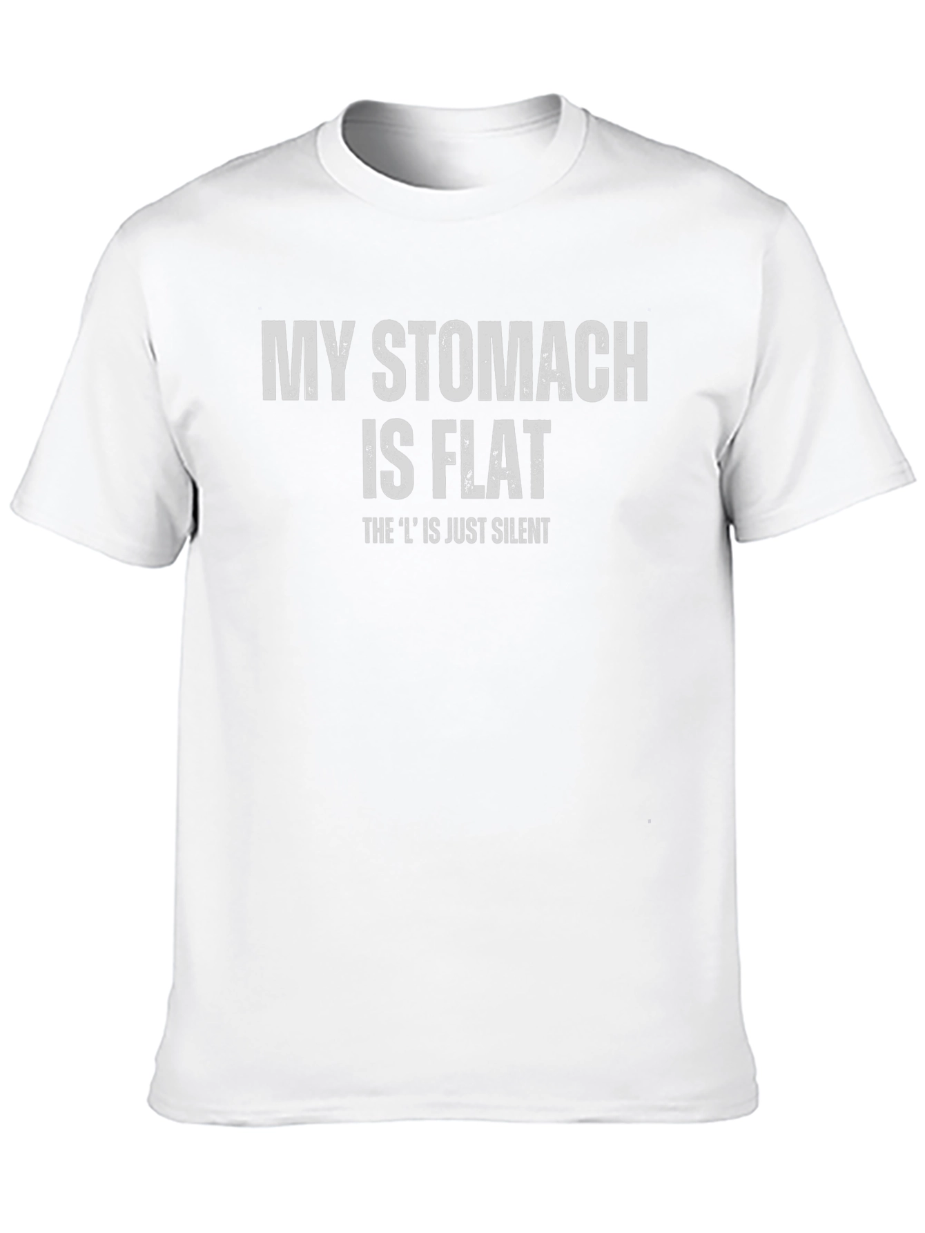 Funny My Stomach is Flat Graphic Tee
