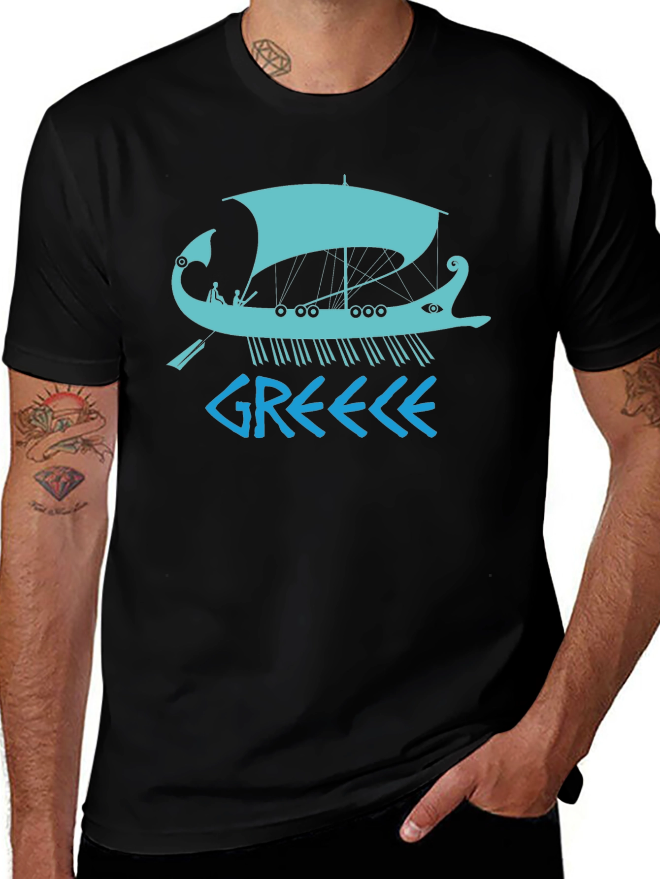 Greece Ancient Boat T-Shirt