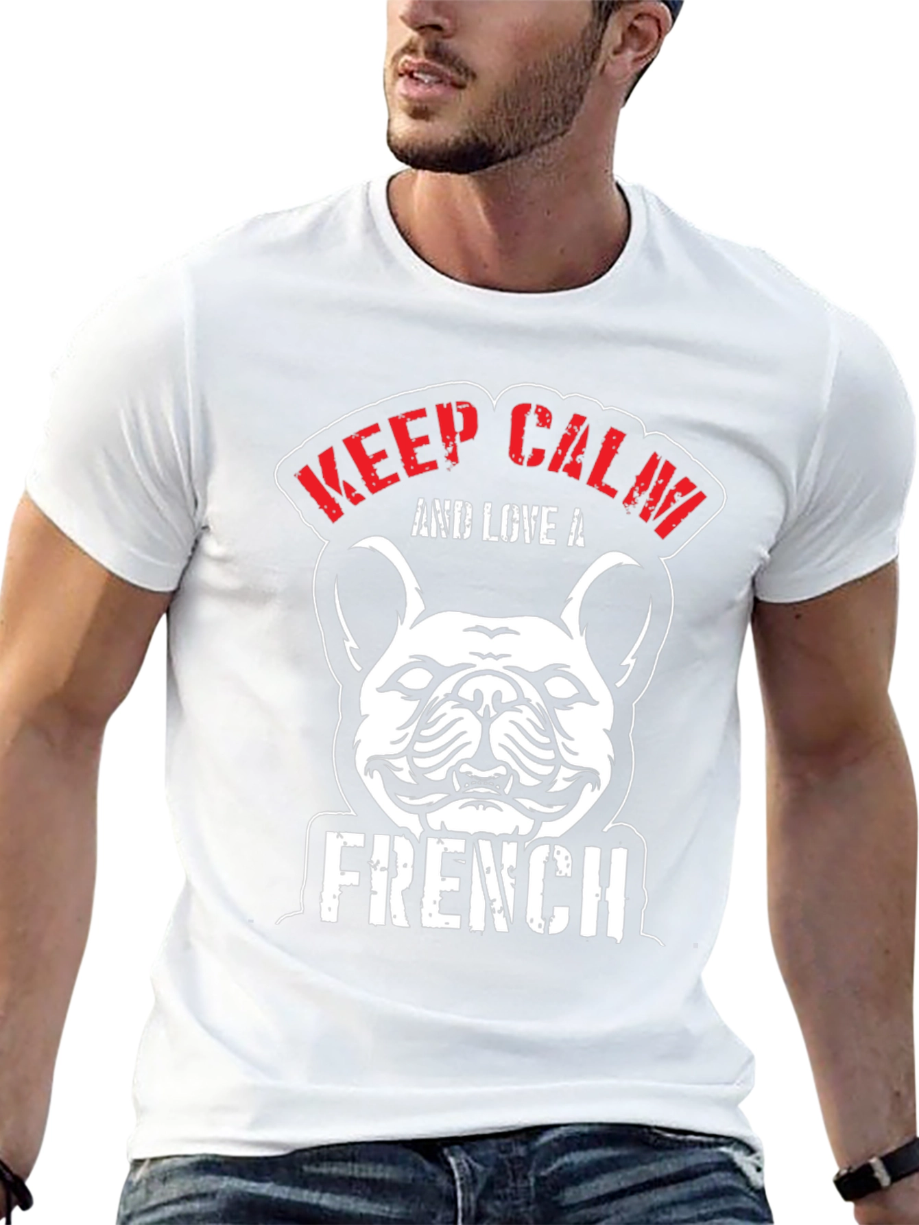 Keep Calm and Love A French Bulldog T-Shirt