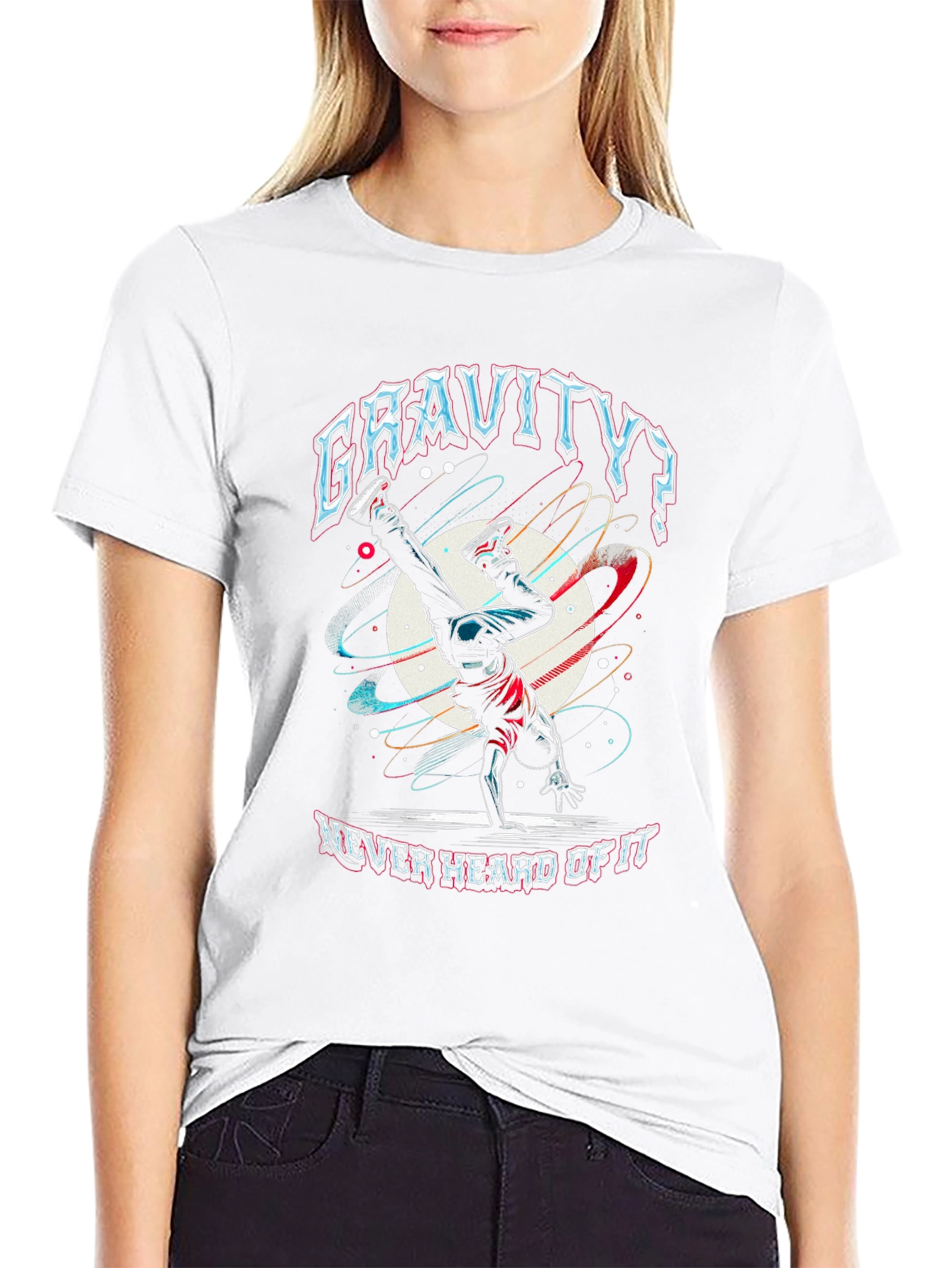 Gravity? Never Heard of It Black T-Shirt