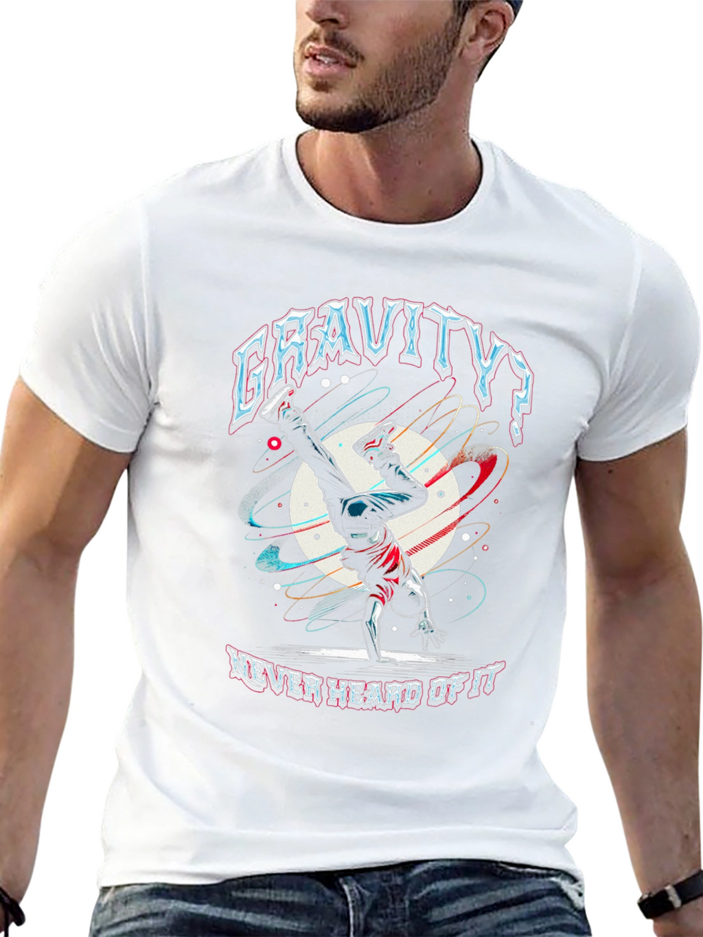 Gravity? Never Heard of It Black T-Shirt